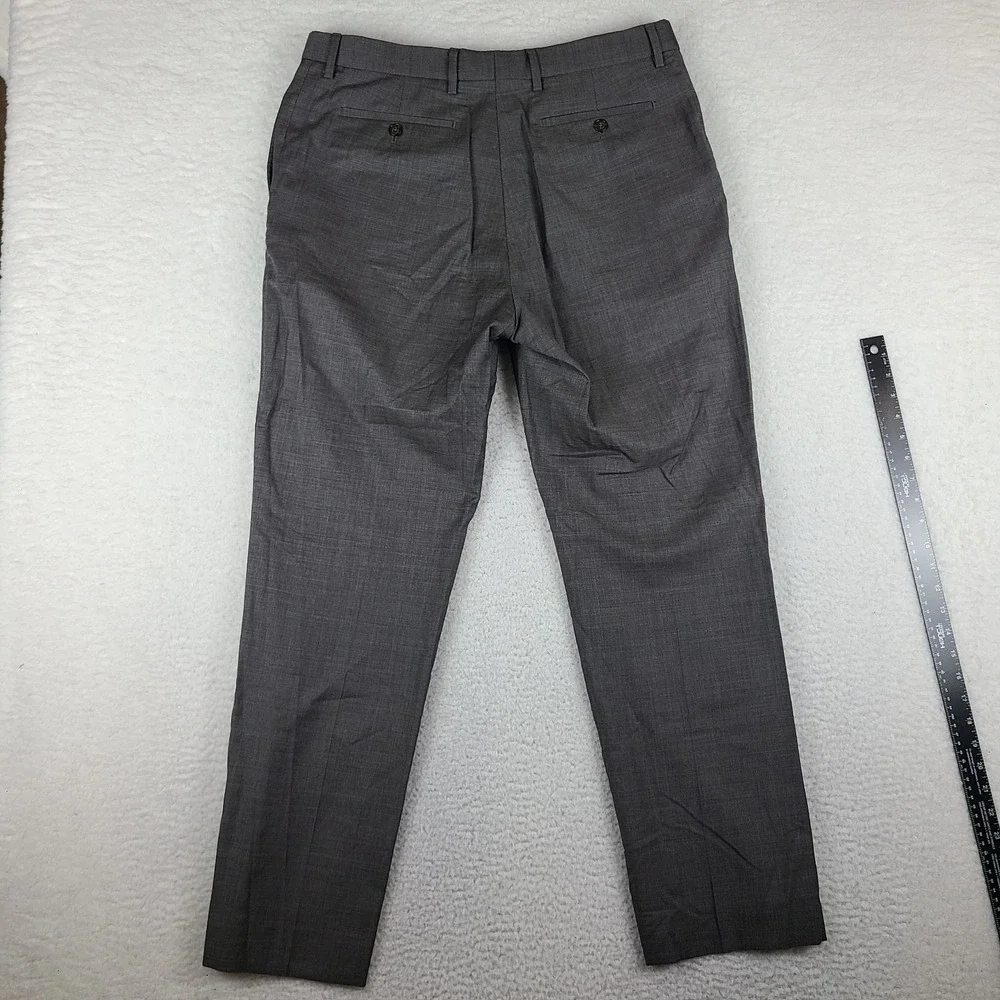 Banana Republic Dress Pants Mens 35x32 Taupe Spice Slim Fit Marzotto Wool Slacks